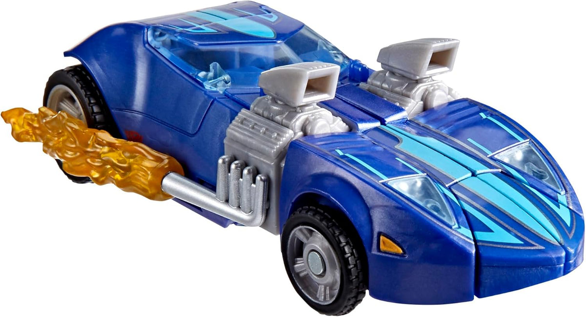 Transformers Collaborative Hot Wheels 5 Inch Action Figure Deluxe Class - Twin Mill Blue Version