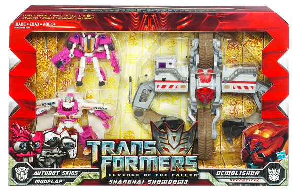 Transformers Revenge Of The Fallen 6 Inch Action Figure Box Set Exclusive - Shanghai Showdown (Skids - Mudflap - Demolisher)