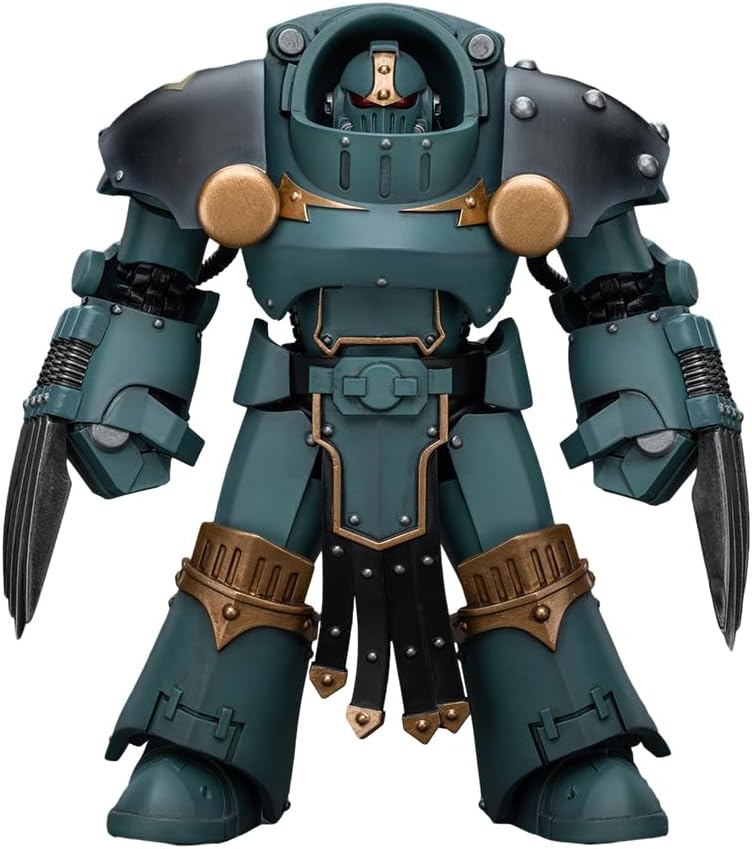 Warhammer 40000 5 Inch Action Figure 1/18 Scale - Sons of Horus Tartaros Terminator Squad Terminator with Lightning Claws (Sub-Standard Packaging)
