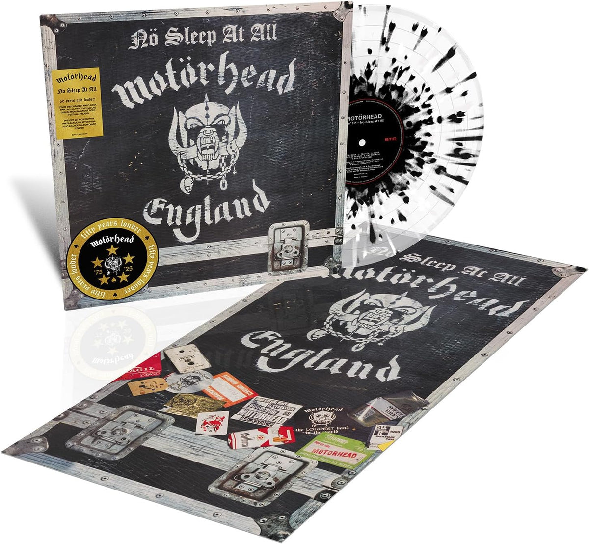 Motorhead/No Sleep At All (50th Anniversary Black/White Splatter) [LP]