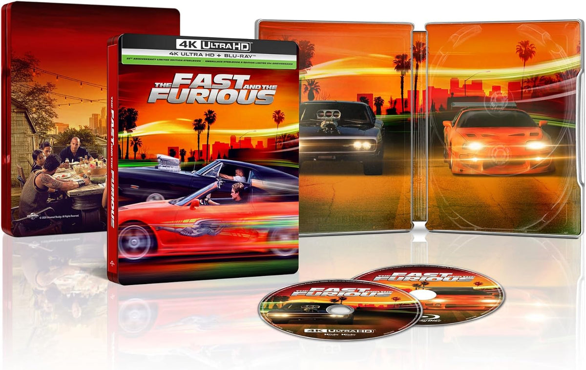 The Fast and the Furious - 25th Anniversary Edition Steelbook (4K-UHD) [BluRay]