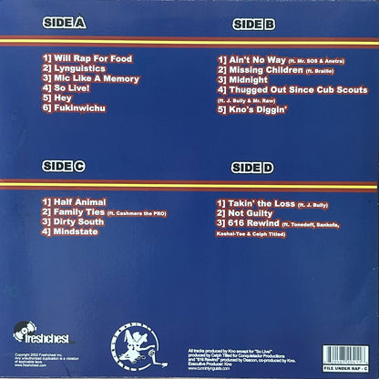 [Used LP] CunninLynguists / Will Rap For Food