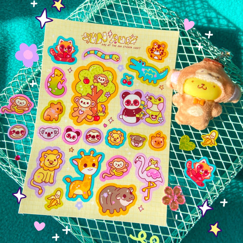 Day At The Zoo Sticker Sheet