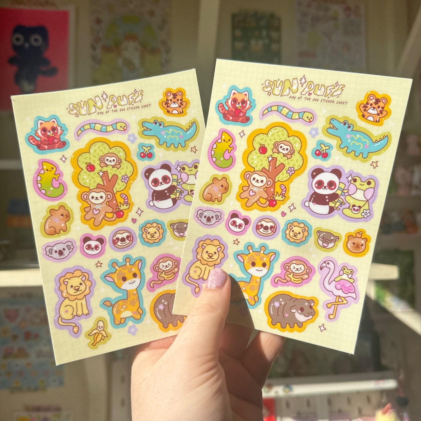 Day At The Zoo Sticker Sheet