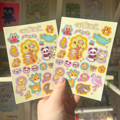 Day At The Zoo Sticker Sheet