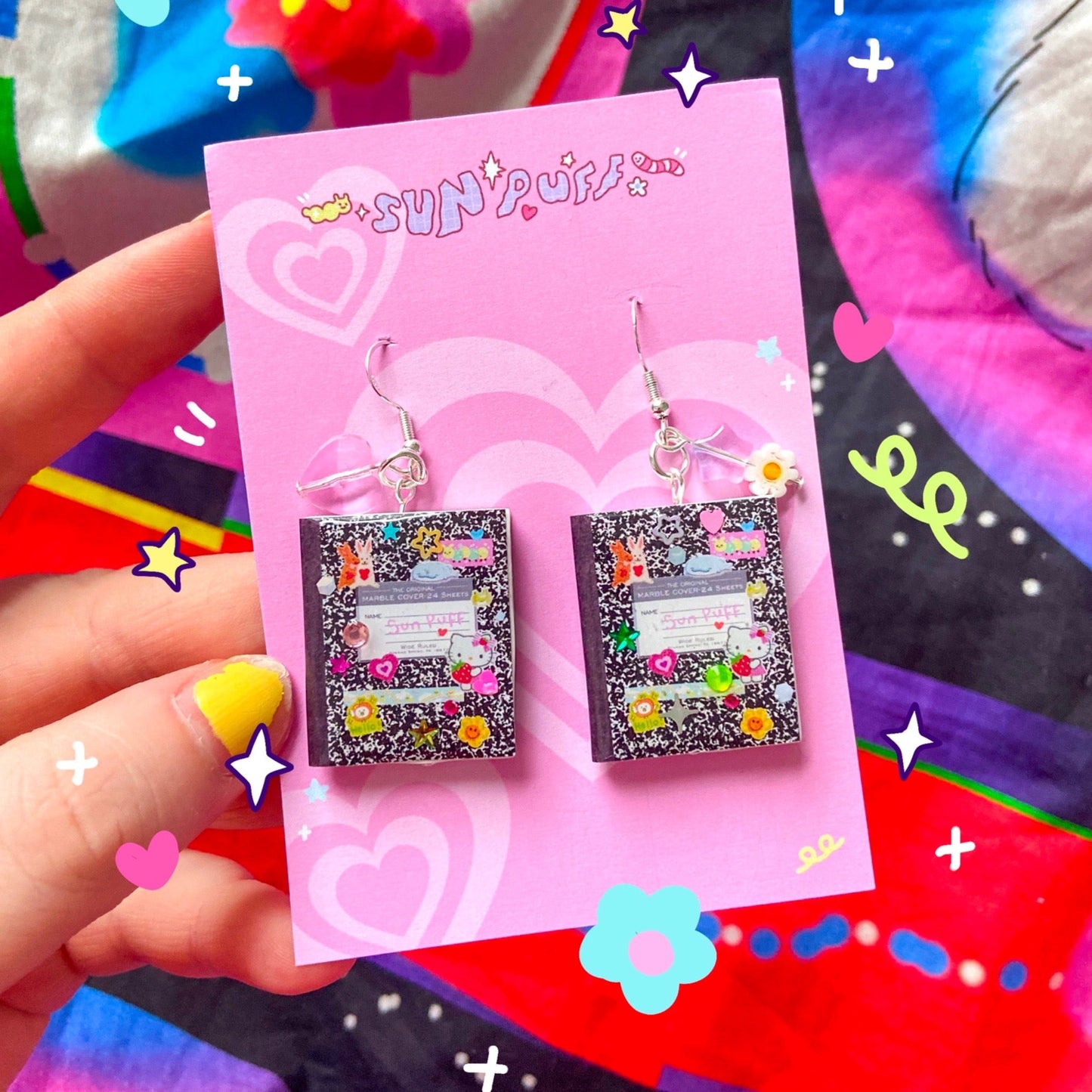 School Journal Earrings