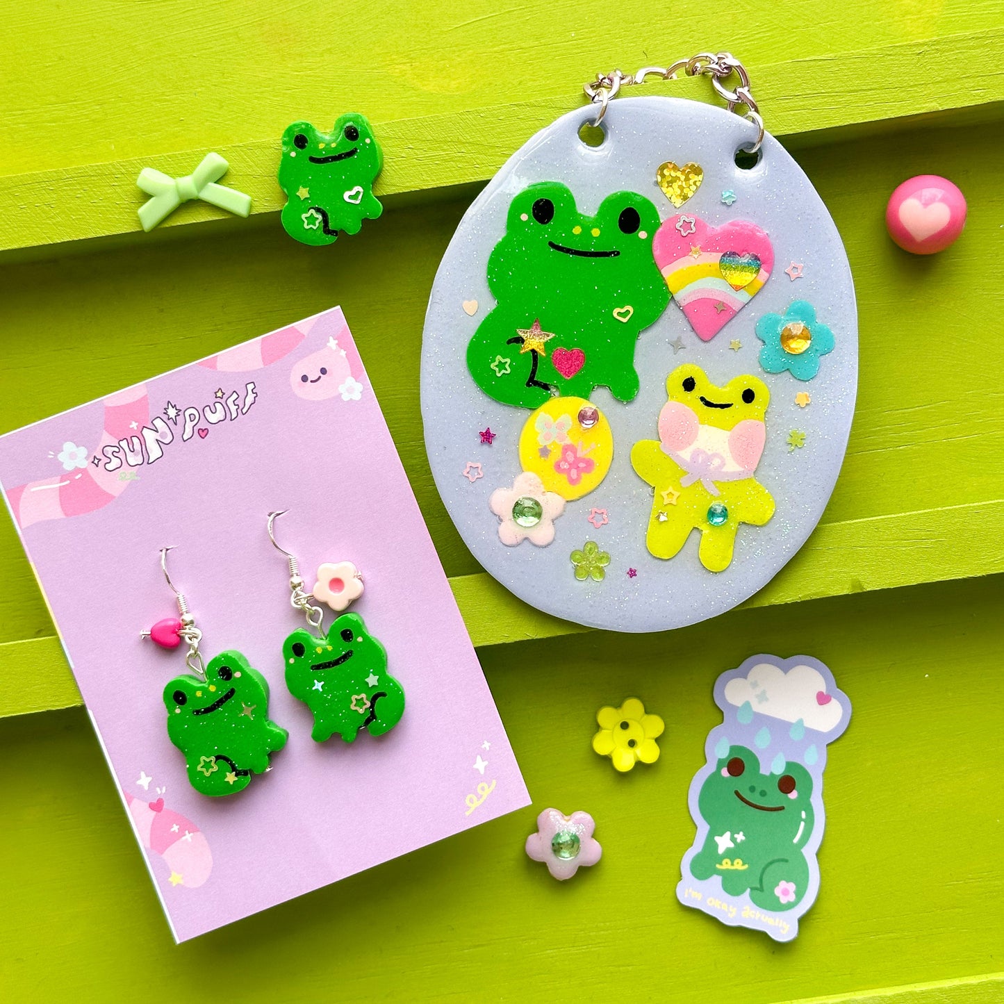 Spring Froggy Earrings