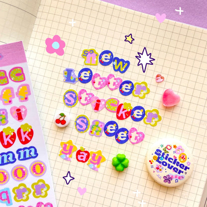 Letter Sticker Sheet