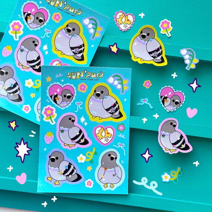 Pigeon Sticker Sheet