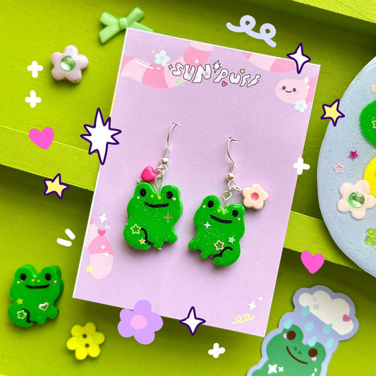 Spring Froggy Earrings