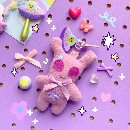 Purple Alien Plushie Keychain