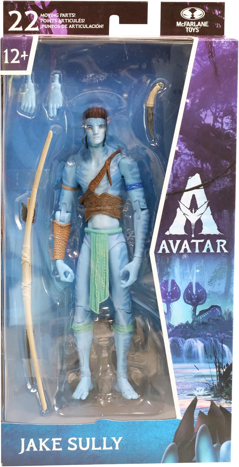 Avatar The Way of Water 7 Inch Action Figure - Jake Sully Reef Battle (Sub-Standard Packaging)