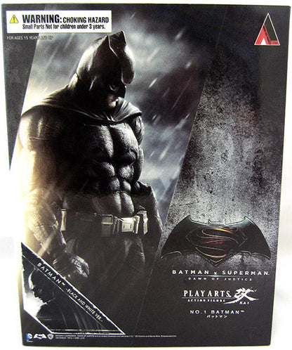 Batman V Superman Dawn Of Justice 10 Inch Action Figure Play Arts Kai Series - Batman Black & White SDCC 2016 (Shelf Wear Packaging)