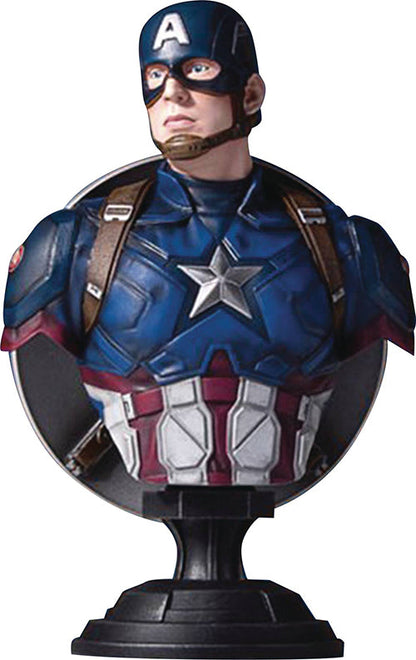 Captain America Civil War 7 Inch Bust Statue Marvel Movie Series - Captain America Classic Bust