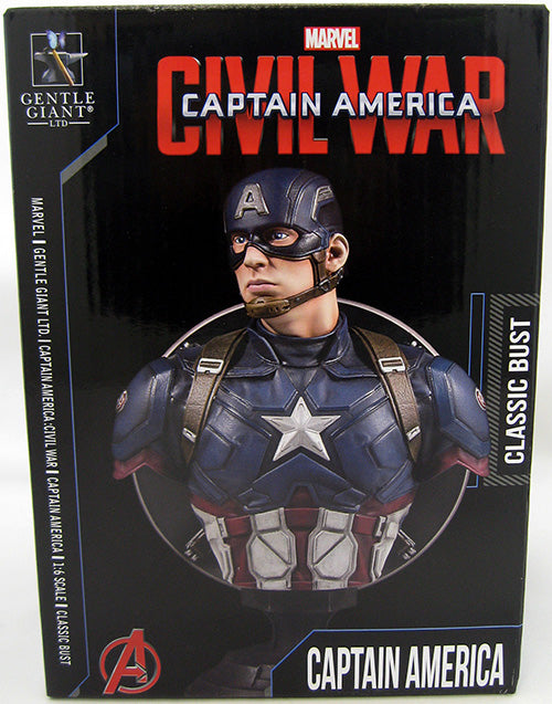 Captain America Civil War 7 Inch Bust Statue Marvel Movie Series - Captain America Classic Bust