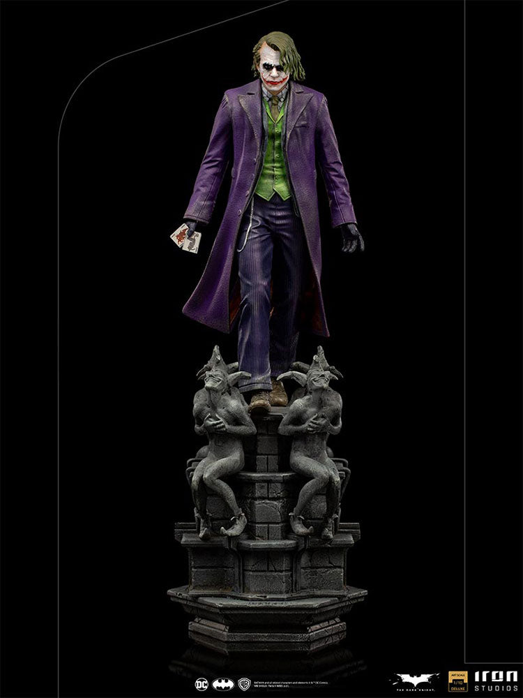 DC 1:10 Art Scale Series Batman The Dark Knight 12 Inch Statue Figure - The Joker Deluxe Iron Studios 906727 (Previously Opened Sub-Standard Packaging)