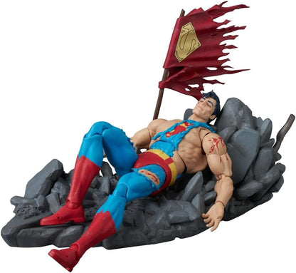 DC Comics The Death of Superman 6 Inch Action Figure Mafex - Superman Battle Damaged (Pre-Order Ships Sept. 2027)
