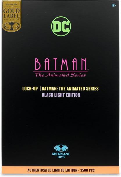 DC Direct Batman The Animated Series 7 Inch Action Figure Exclusive - Lock-Up Black Light Edition Gold Label