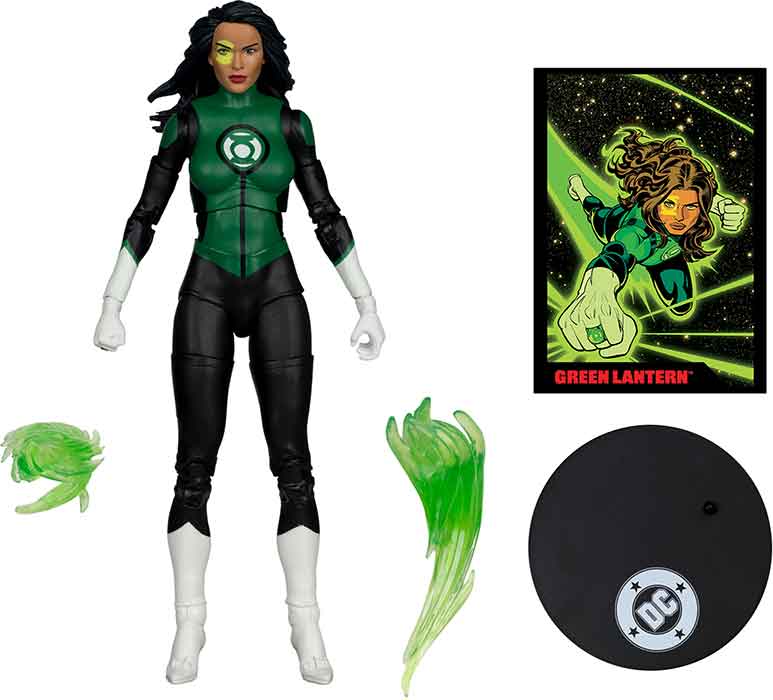 DC Direct Green Lantern #48 7 Inch Action Figure Page Punchers Exclusive - Green Lantern Jessica Cruz Red Platinum