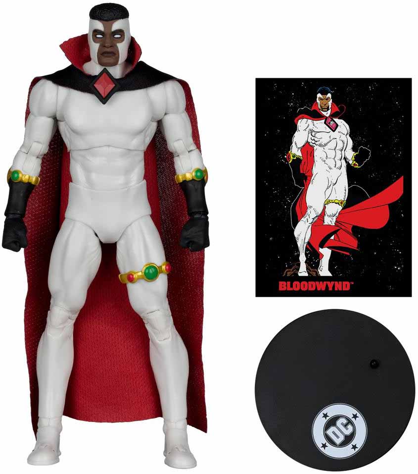 DC Direct Page Punchers Justice League 7 Inch Action Figure Exclusive - Bloodwynd #74 Red Platinum