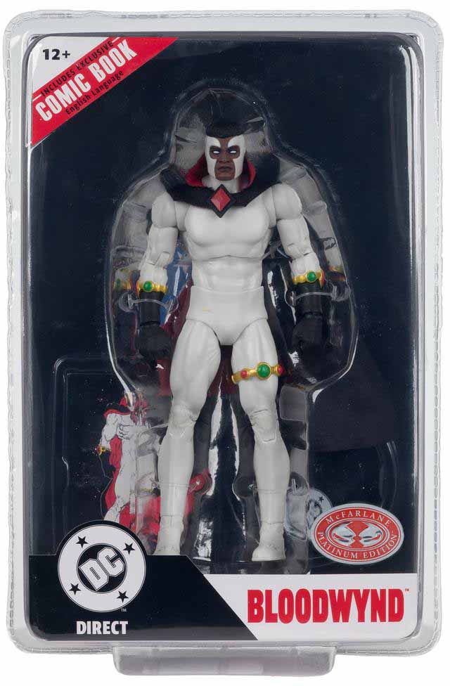 DC Direct Page Punchers Justice League 7 Inch Action Figure Exclusive - Bloodwynd #74 Red Platinum