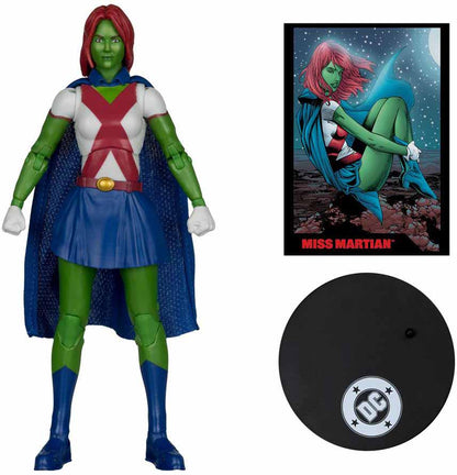 DC Direct Page Punchers Teen Titans 7 Inch Action Figure Exclusive - Miss Martian #41 Red Platinum