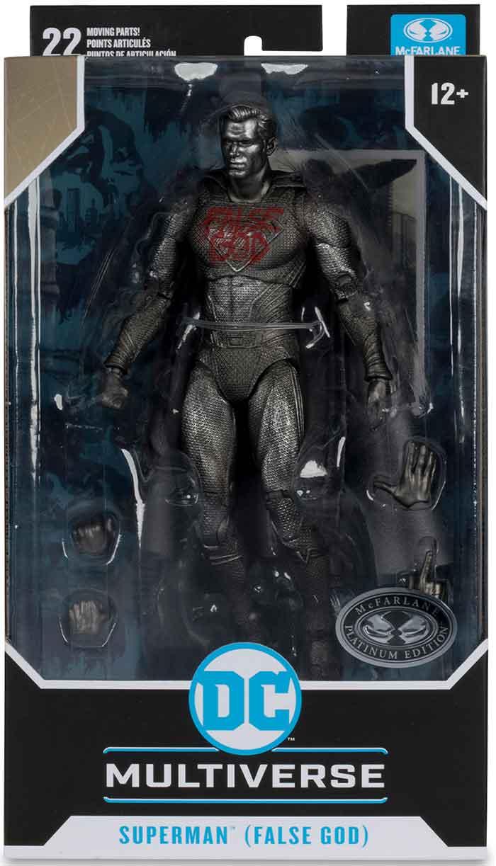 DC Multiverse Batman v Superman Dawn of Justice 7 Inch Action Figure Exclusive - Superman False God Platinum (Damaged Packaging)