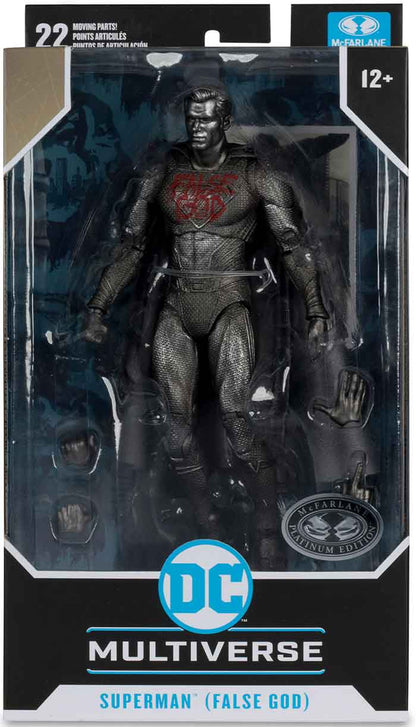 DC Multiverse Batman v Superman Dawn of Justice 7 Inch Action Figure Exclusive - Superman False God Platinum (Damaged Packaging)