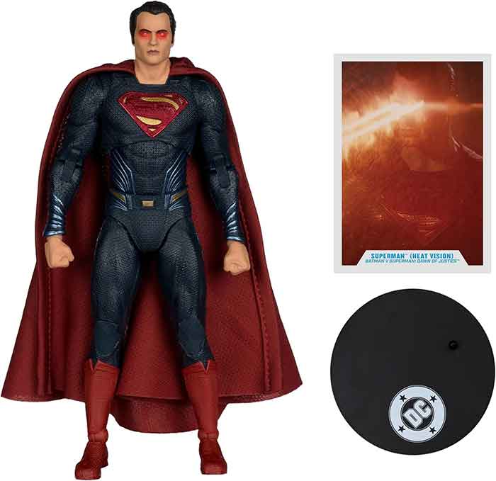 DC Multiverse Batman V Superman Dawn of Justice 7 Inch Action Figure - Superman (Heat Vision)