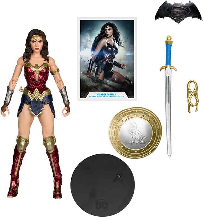 DC Multiverse Batman v Superman Dawn of Justice 7 Inch Action Figure - Wonder Woman (Sub-Standard Packaging)