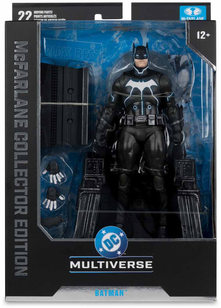 DC Multiverse Collector 6 Inch Action Figure Darkseid War - Batman with Mobius Chair (Non Mint Packaging)