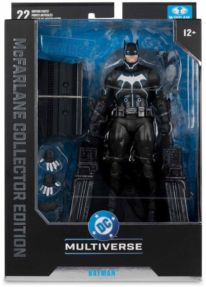 DC Multiverse Collector 6 Inch Action Figure Darkseid War - Batman with Mobius Chair (Non Mint Packaging)