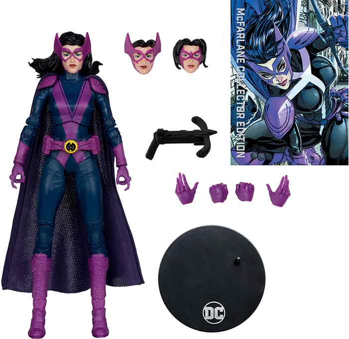 DC Multiverse Collector Edition 7 Inch Action Figure New 52 Exclusive - Huntress Platinum (Sub-Standard Packaging)