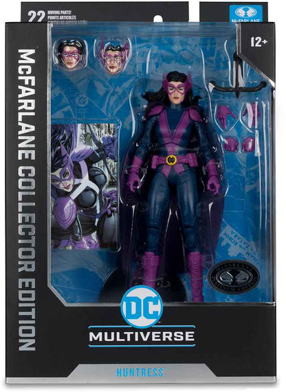 DC Multiverse Collector Edition 7 Inch Action Figure New 52 Exclusive - Huntress Platinum (Sub-Standard Packaging)