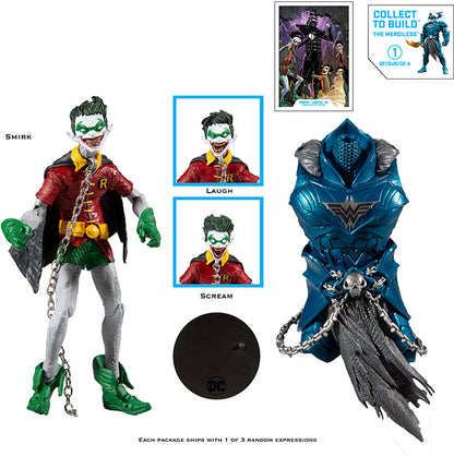 DC Multiverse Dark Nights Metal 7 Inch Action Figure BAF The Merciless - Robin Crow Earth-22 (Random Head) (Sub-Standard Packaging)