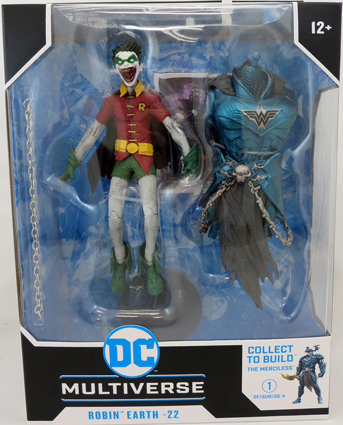 DC Multiverse Dark Nights Metal 7 Inch Action Figure BAF The Merciless - Robin Crow Earth-22 (Random Head) (Sub-Standard Packaging)