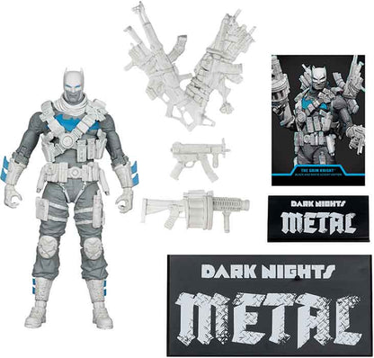 DC Multiverse Dark Nights Metal 7 Inch Action Figure Exclusive - The Grim Knight Black & White Gold Label (Sub-Standard Packaging)
