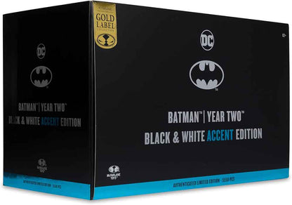 DC Multiverse 7 Inch Action Figure Exclusive - Batman Year Two Black & White Accent Edition Gold Label (Non Mint Packaging)