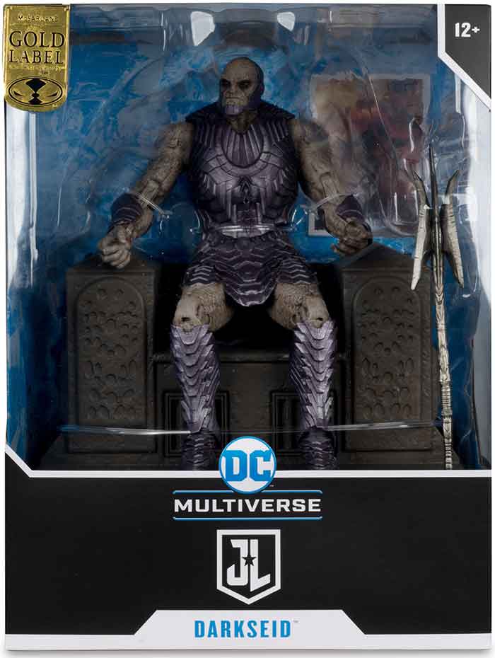 DC Multiverse Justice League 7 Inch Scale Action Figure Deluxe - Darkseid with Throne Gold Label (Sub-Standard Packaging)