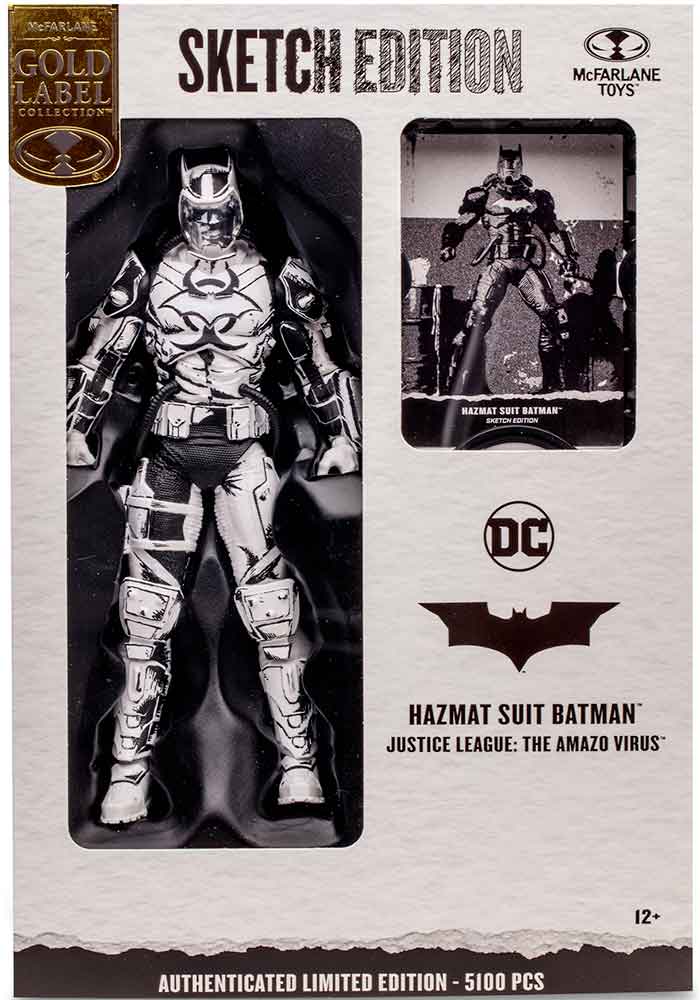 DC Multiverse Justice League The Amazo Virus 7 Inch Action Figure Sketch Edition Exclusive - Hazmat Suit Batman