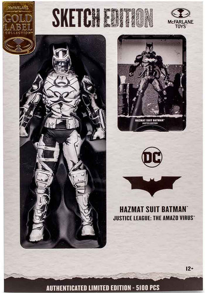 DC Multiverse Justice League The Amazo Virus 7 Inch Action Figure Sketch Edition Exclusive - Hazmat Suit Batman