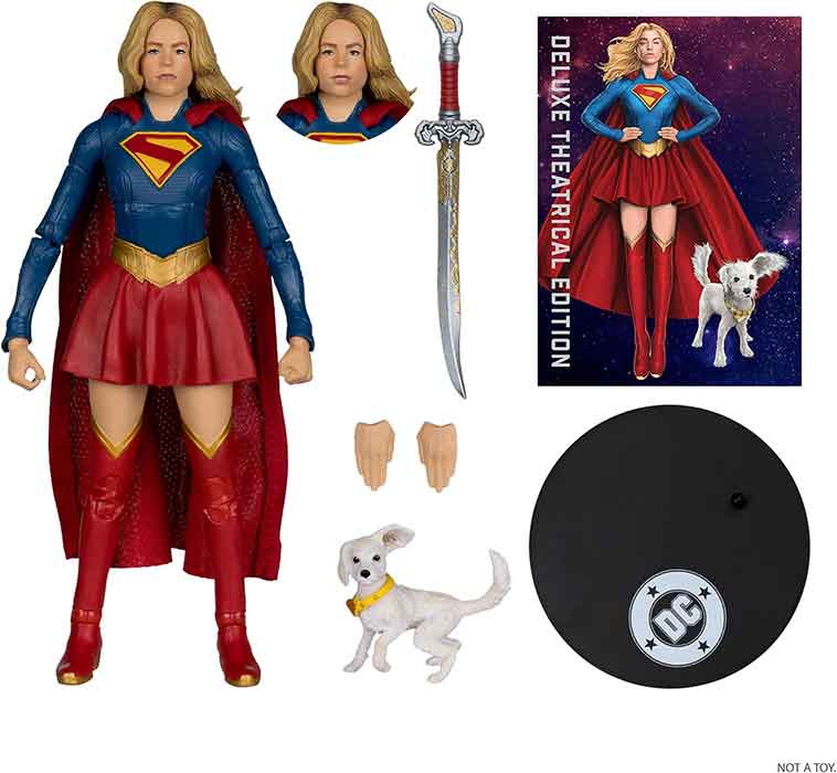 DC Multiverse Supergirl 7 Inch Action Figure Theatrical Edition - Supergirl and Baby Krypto