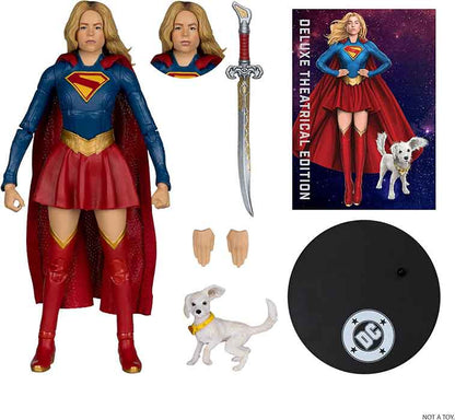 DC Multiverse Supergirl 7 Inch Action Figure Theatrical Edition - Supergirl and Baby Krypto