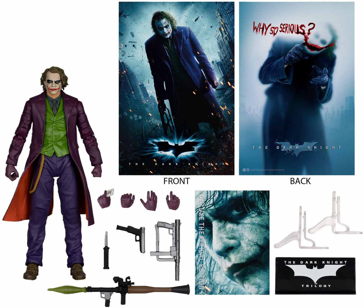 DC Multiverse The Dark Knight 7 Inch Action Figure Theatrical Edition - The Joker