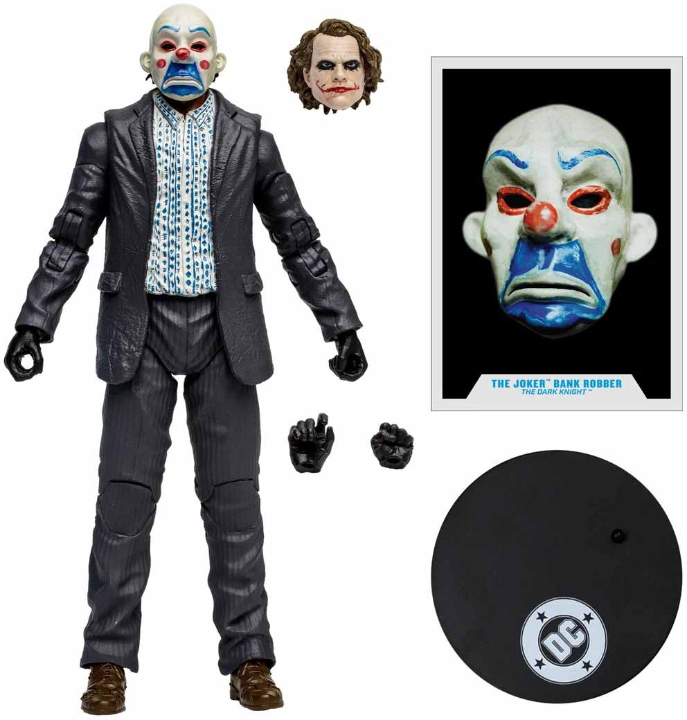 DC Multiverse The Dark Knight 7 Inch Action Figure Vault Collection - The Joker Bank Robber
