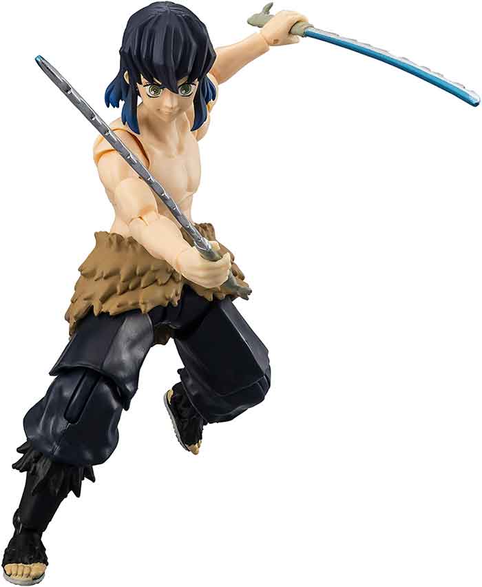 Demon Slayer Kimetsu No Yaiba 5 Inch Action Figure Ultimate Legends HD - Inosuke Hashibira Unmasked