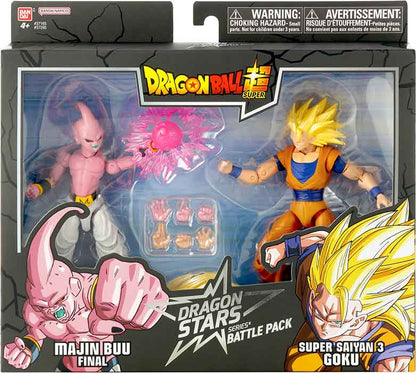 Dragonball Super 6 Inch Action Figure Dragon Starts 2-Pack - Majin Buu Final vs SS3 Goku