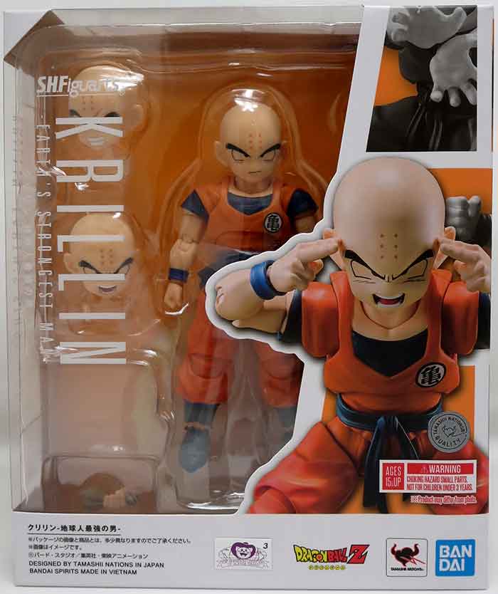 Dragonball Z 5 Inch Action Figure S.H. Figuarts - Krillin Earth's Strongest Man Reissue