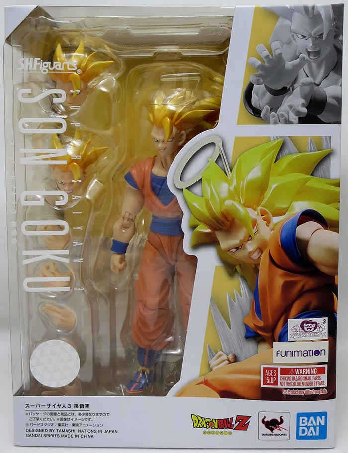 Dragonball Z 6 Inch Action Figure S.H. Figuarts - Super Saiyan 3 Son Goku Reissue (Sub-Standard Packaging)