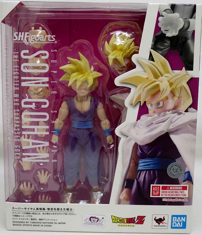 Dragonball Z 6 Inch Action Figure S.H. Figuarts - Super Saiyan Gohan Warror Who Surpassed Goku Reissue (Pre-Order Ships April 2027)